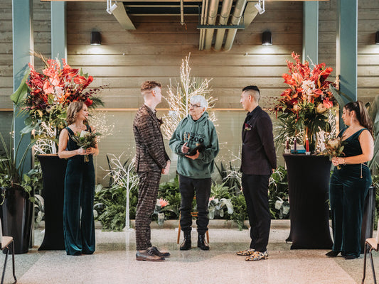 Blair & Fernando's Tropical Toronto Zoo Wedding