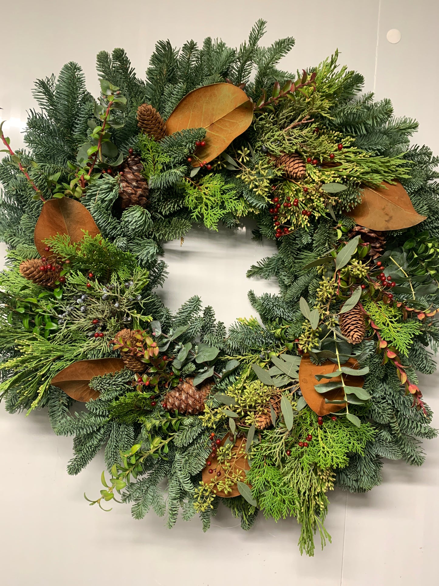 Deluxe Wreath with Berries & Eucalyptus