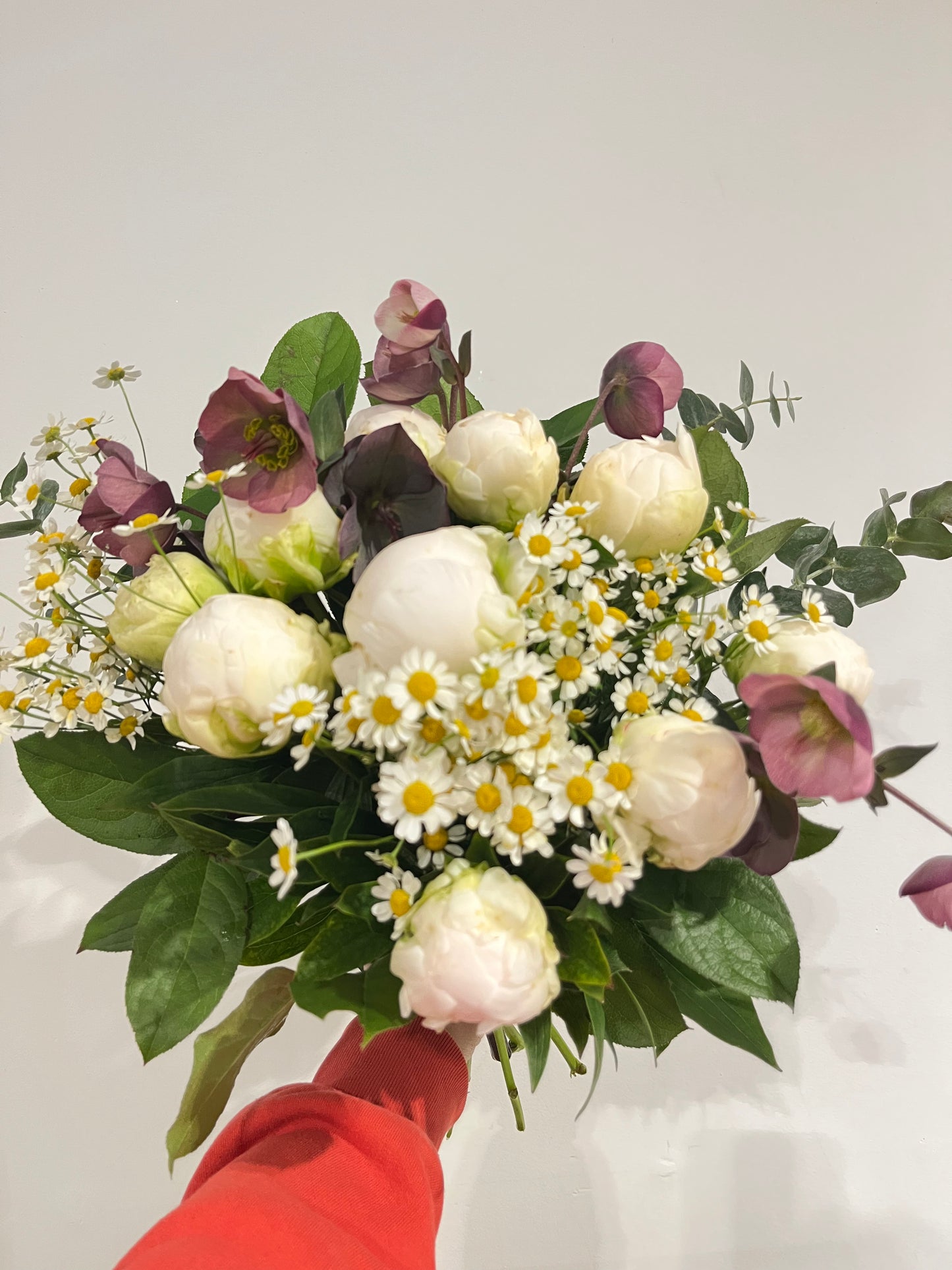 Extra Special Snow White Peony Bouquet