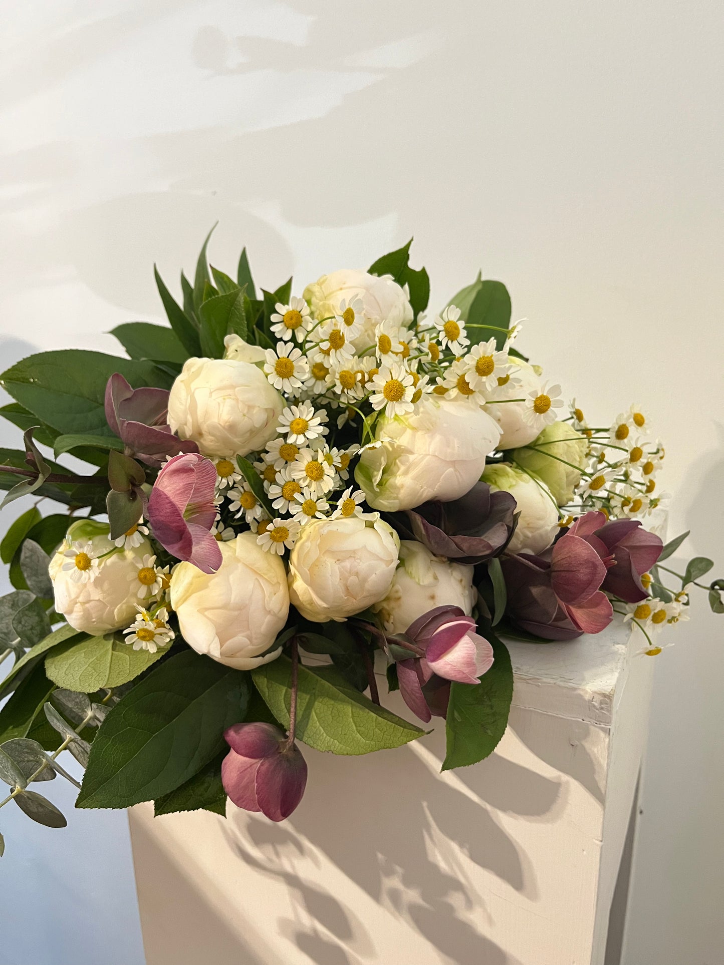 Extra Special Snow White Peony Bouquet