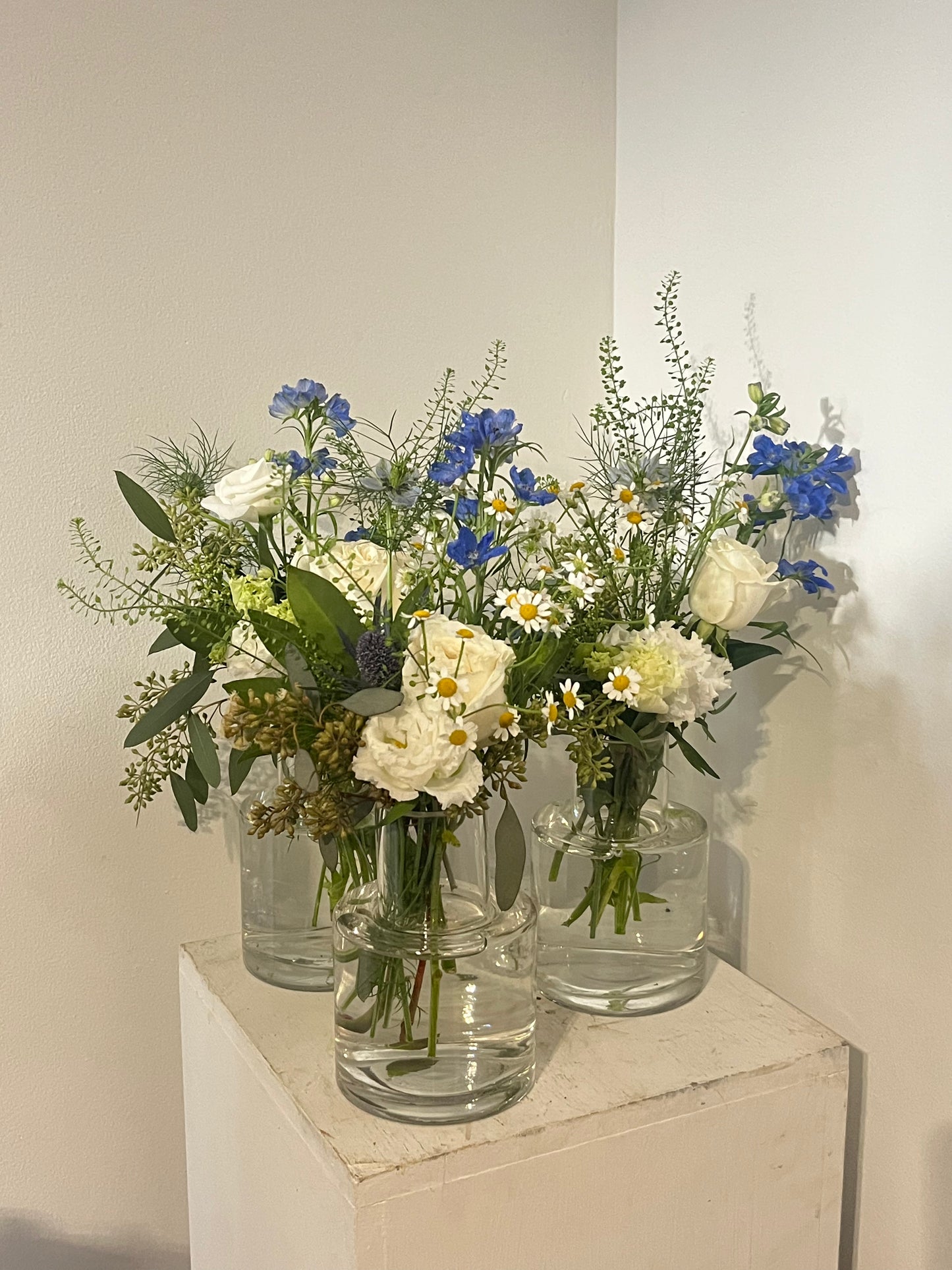 Blue & White Budvase Arrangements