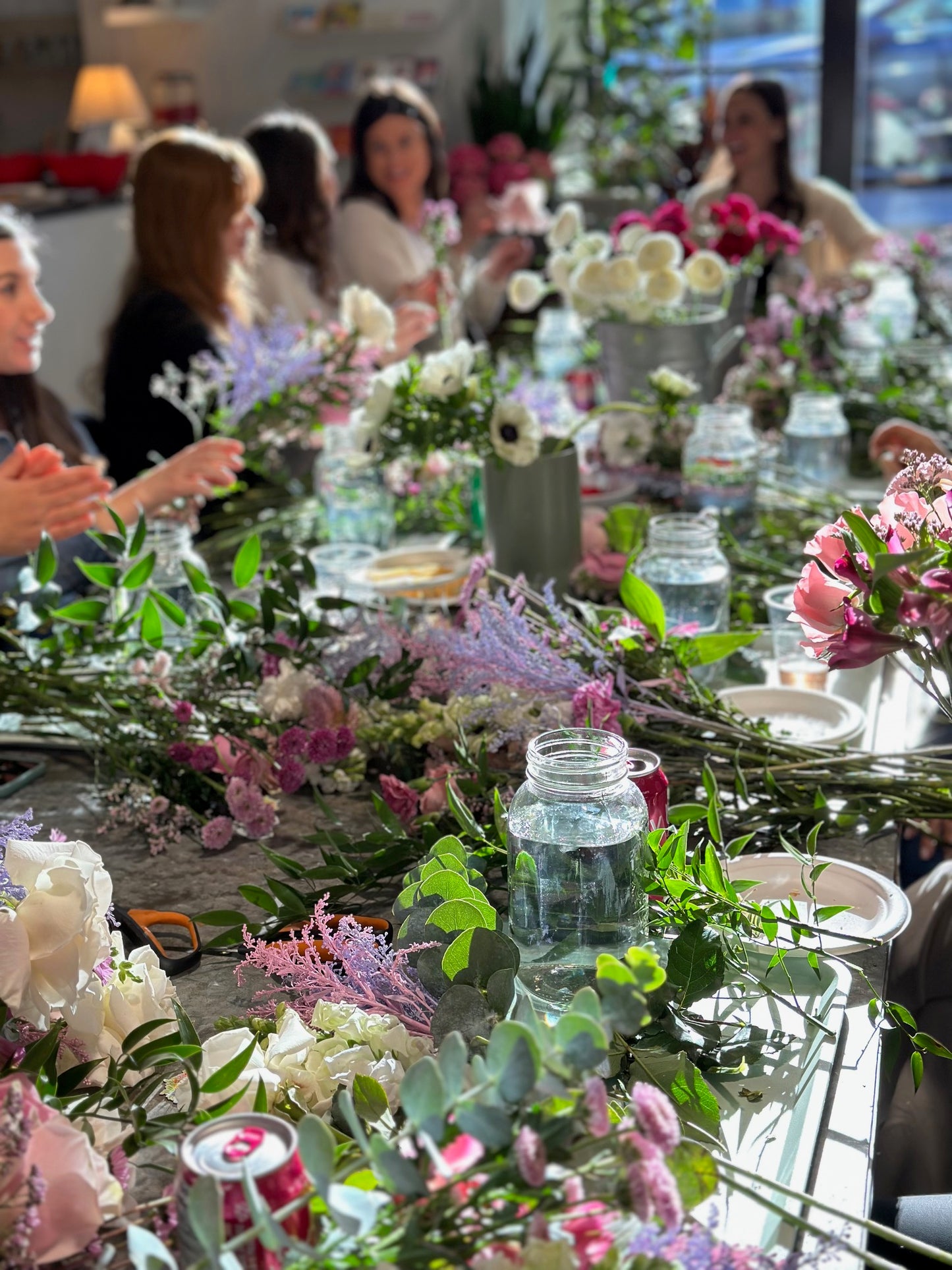 Fresh Mason Jar Arranging Workshop