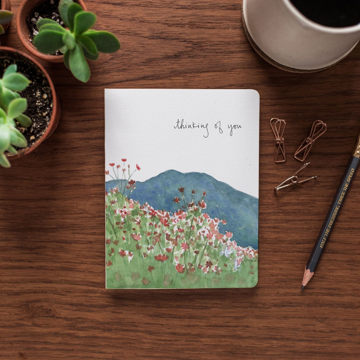 Cosmos "Thinking of You" Card by Gotamago, by Lou-Lou's Flower Truck