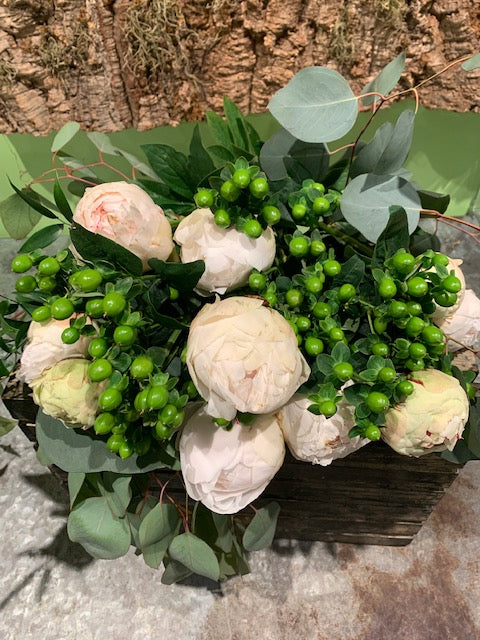Extra Special Snow White Peony Bouquet