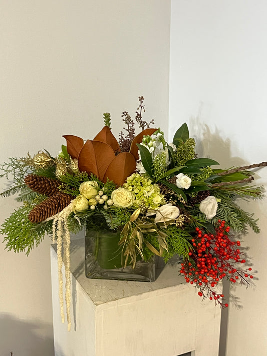 Winter Magnolia Couture Tablepiece