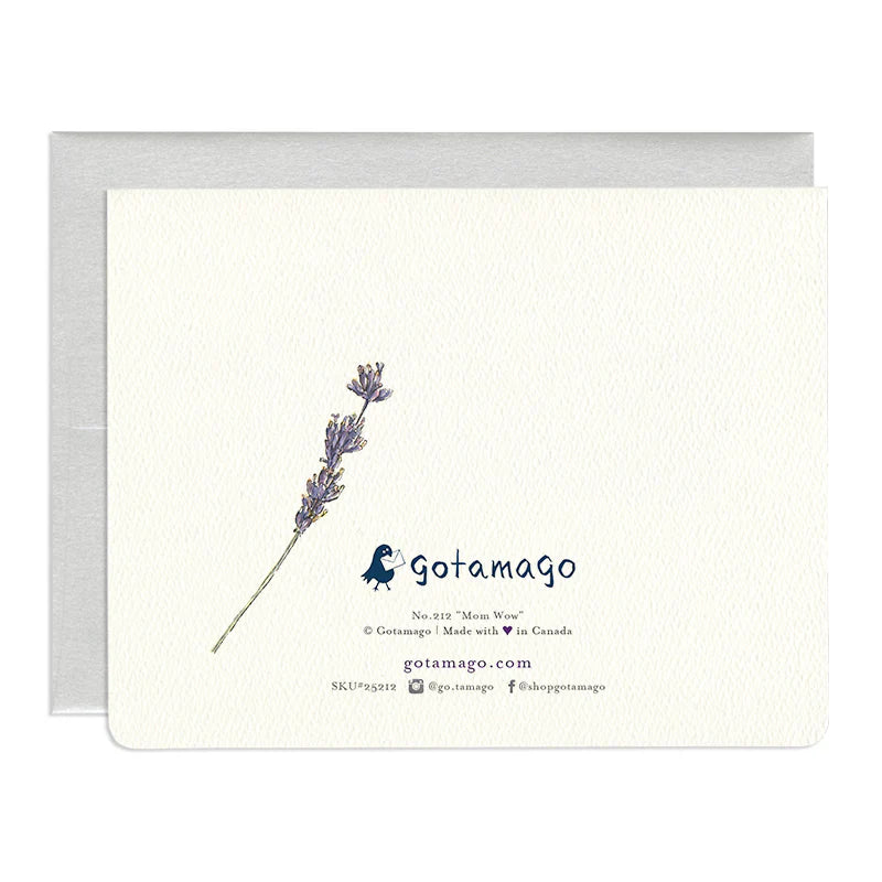 Mom/Wow Lavender Card