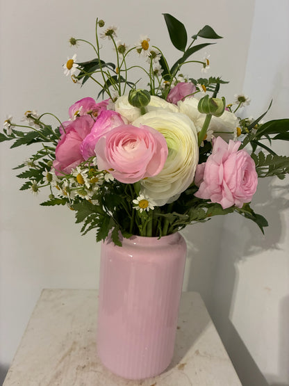 Love Pop Ranunculus Vase Arrangement