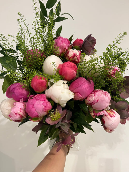 Premium Mixed Pink Peony Bouquet