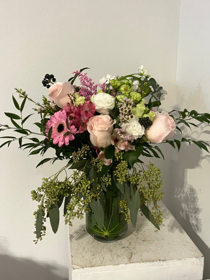 Blush & Botanica Vase Arrangement