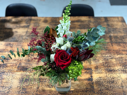 Festive Mason Jar Arrangement Workshop