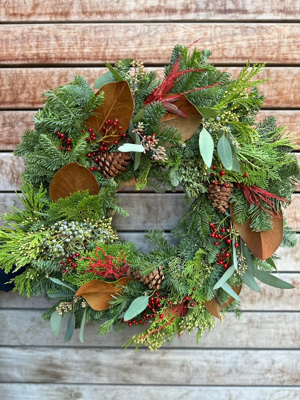 Deluxe Wreath with Berries & Eucalyptus