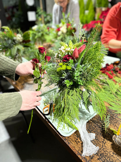 Festive Mason Jar Arrangement Workshop