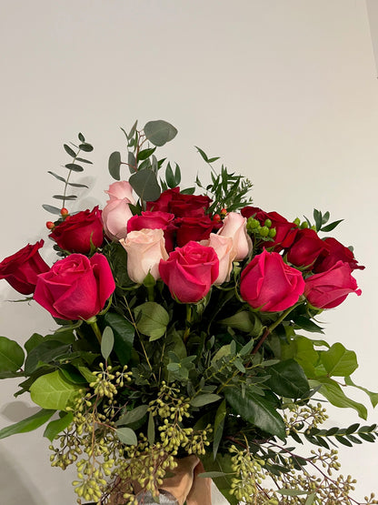 18 long-stem Mixed Rose Bouquet (choose your mix!)