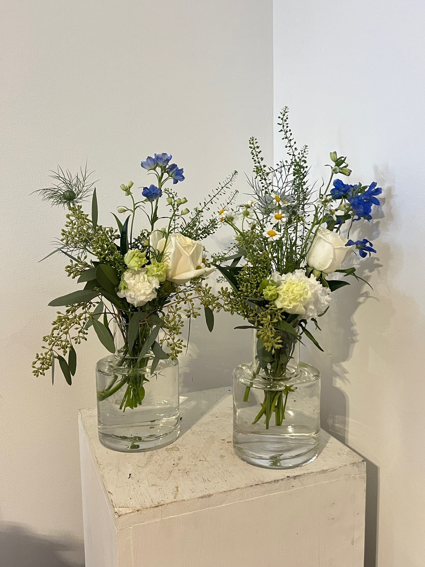 Blue & White Budvase Arrangements