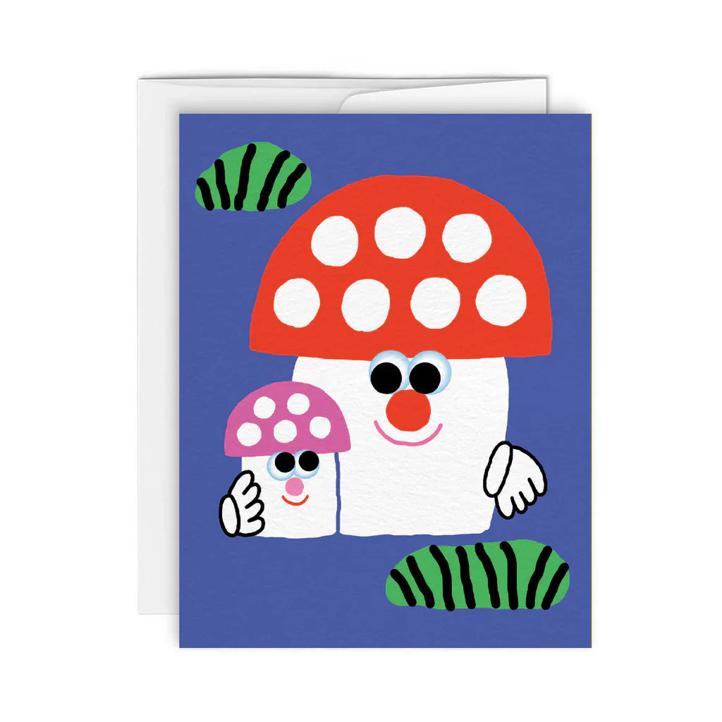 Famille de Champignons Card