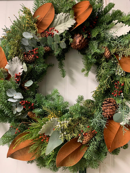 Deluxe Wreath with Berries & Eucalyptus