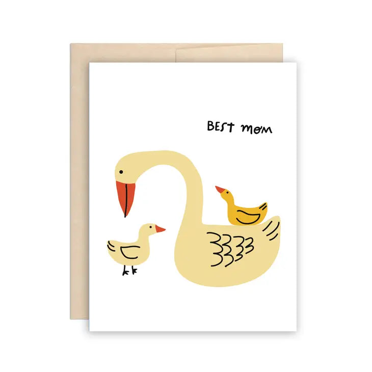 "Best Mom" Swan Card